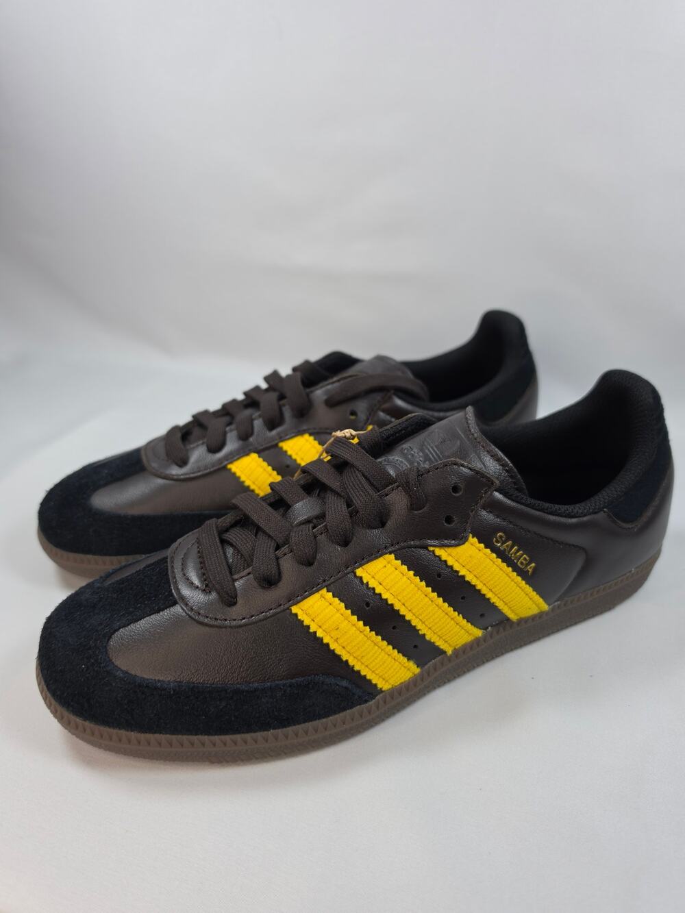 Adidas Samba OG Brown Yellow Men’s 7.5 / Women’s 9 BNIB Leather Classic
